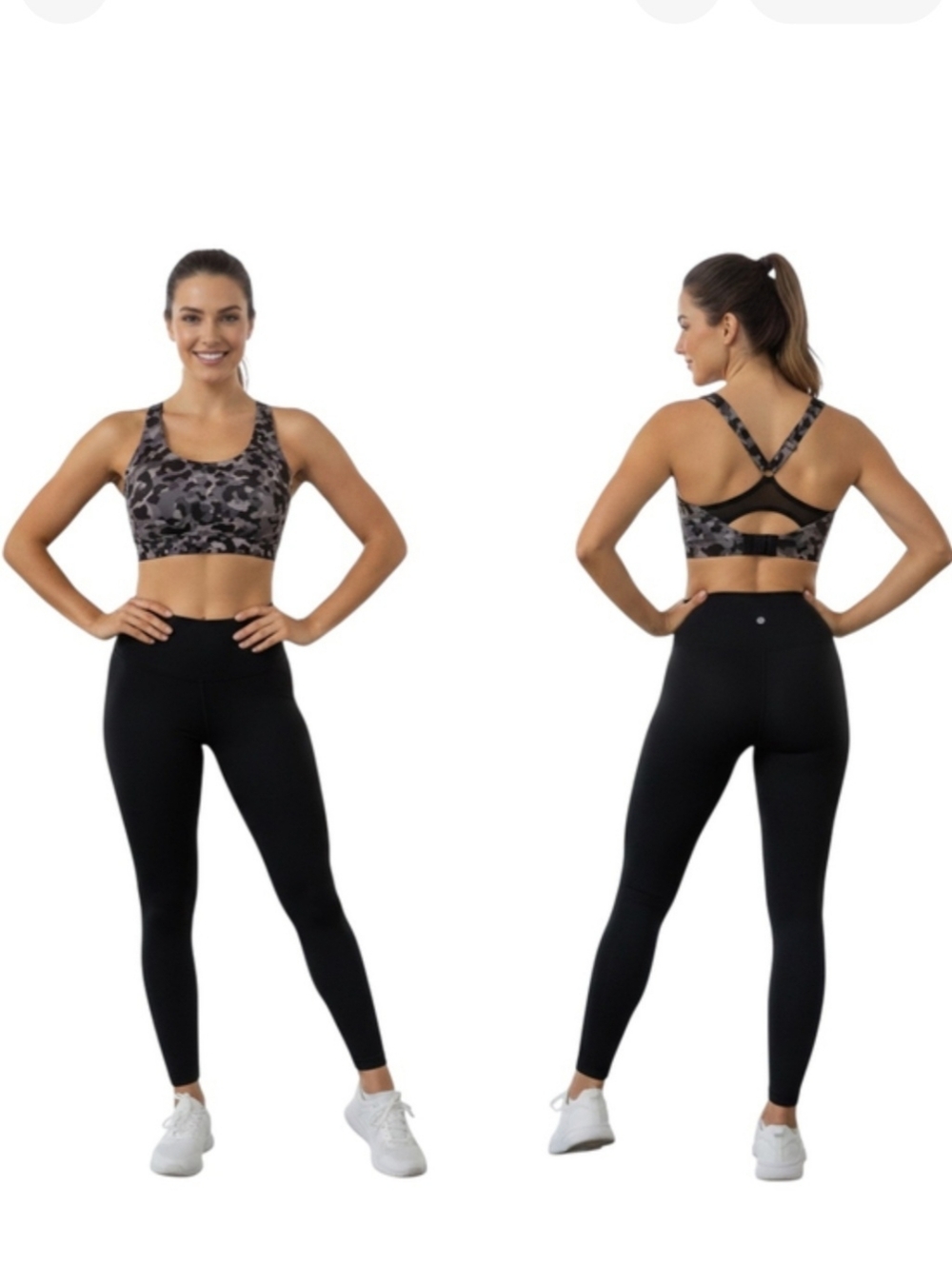 Athleta Adjustable Camo Bra Women Size 34C